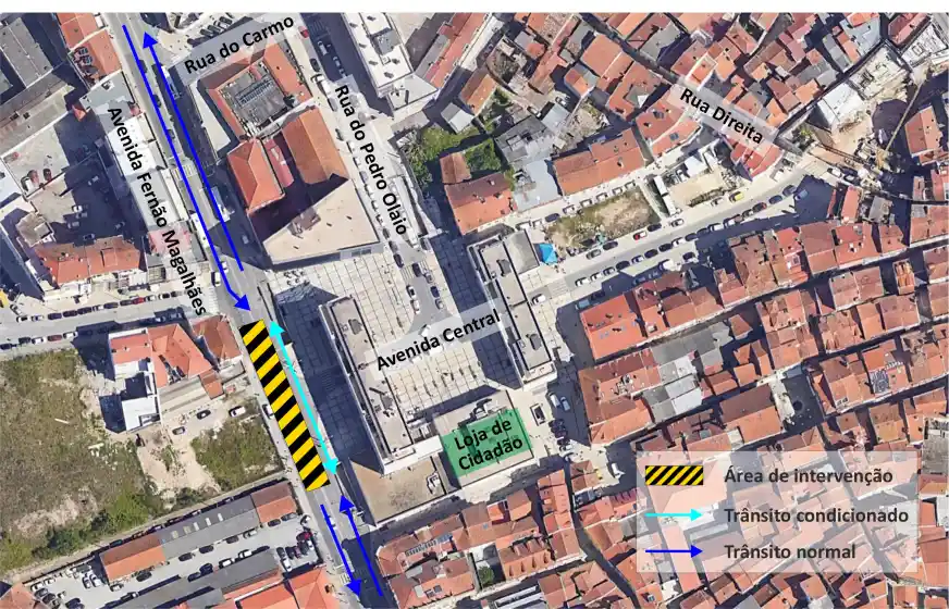 Condicionamento | Avenida Fernão Magalhães com novos percursos de trânsito 